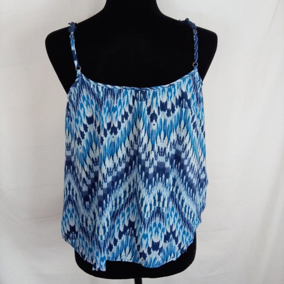 Aeropostale spaghetti strap tank. Blue. Medium - Picture 3 of 6